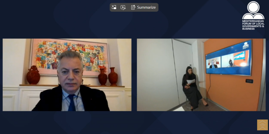 Dr. Fadi Comair at the Mediterranean Forum 