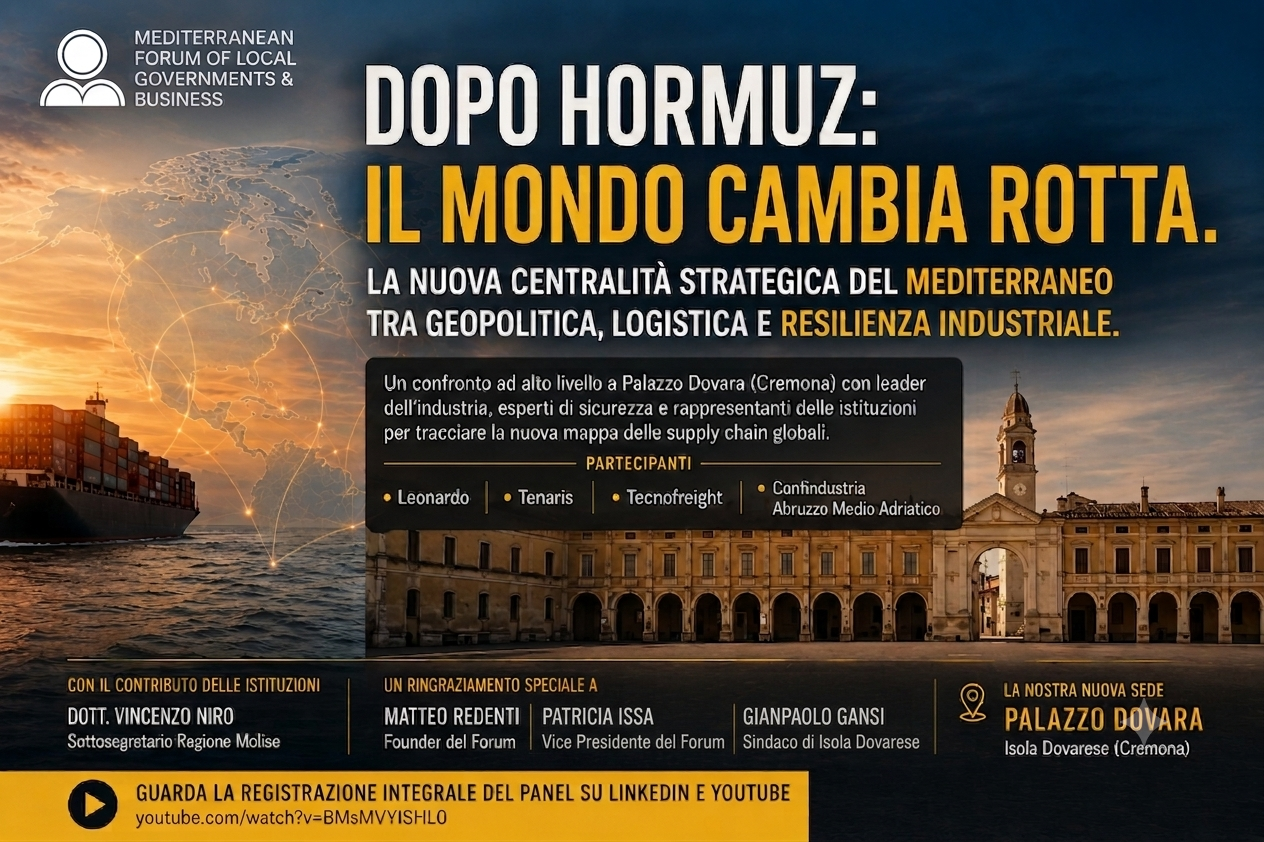 Leonardo, Tenaris, Tecnofreight e Confindustria: i giganti dell’industria ridisegnano le rotte del Mediterraneo